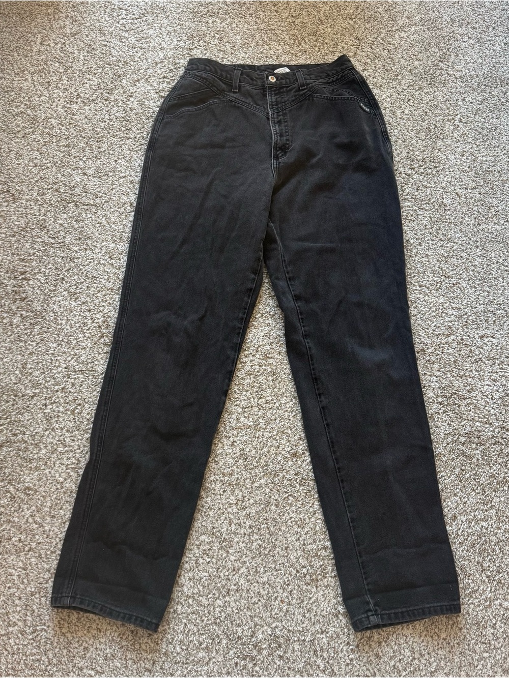 VTG Rocky Mountain Co Black Western Jeans 15/16 extra long